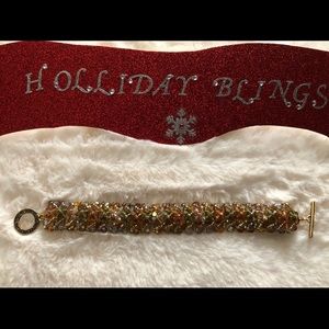 HANDMADE  3/4” SWAROVSKI BRACELET